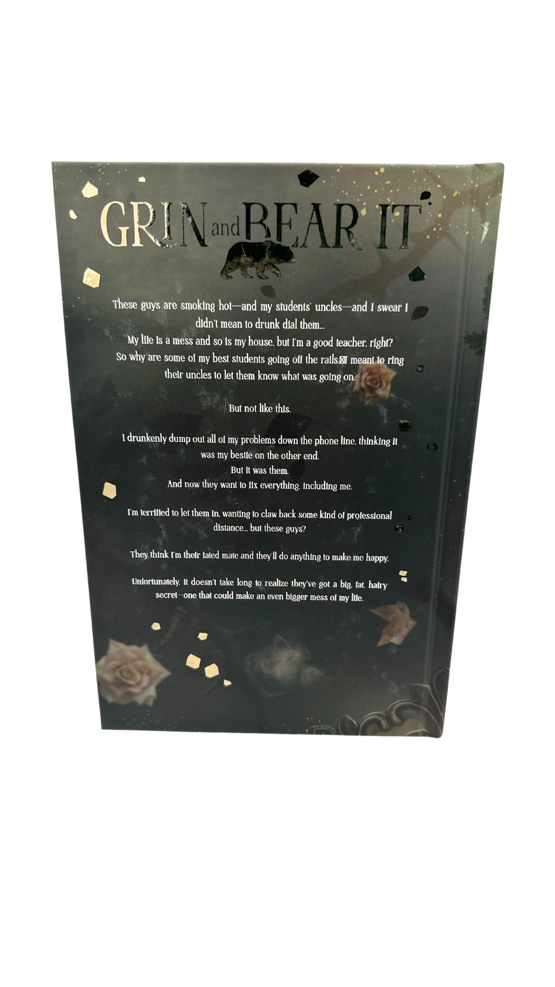 Image of the back of the hardcover of Grin and Bear It by Sam Hall