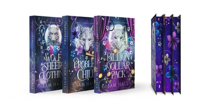 Collection of books with fantasy covers featuring animals on a white background